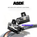 ASDF Off Grid vape pods with hassle-free top refill, compatible with VapeTape e-liquid, 0.6Î© coils
