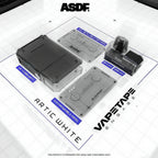 ASDF Vape Tape Artic White vape kit with refillable cartridges, 50W, exchangeable panel, 0.4Î© & 0.6Î© coils
