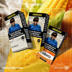 Cellera Raya Edition vape cartridges in coconut, orange flavors, 2ml, 1000 puffs, 20mg/ml nicotine, 18+