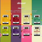 SÄ“rapod fruity vape pods: Double Mango, Lychee Blackcurrant, Honeydew, Spearmint, Guava, Mix Grape, Strawberry Bubblegum, Cultured Milk