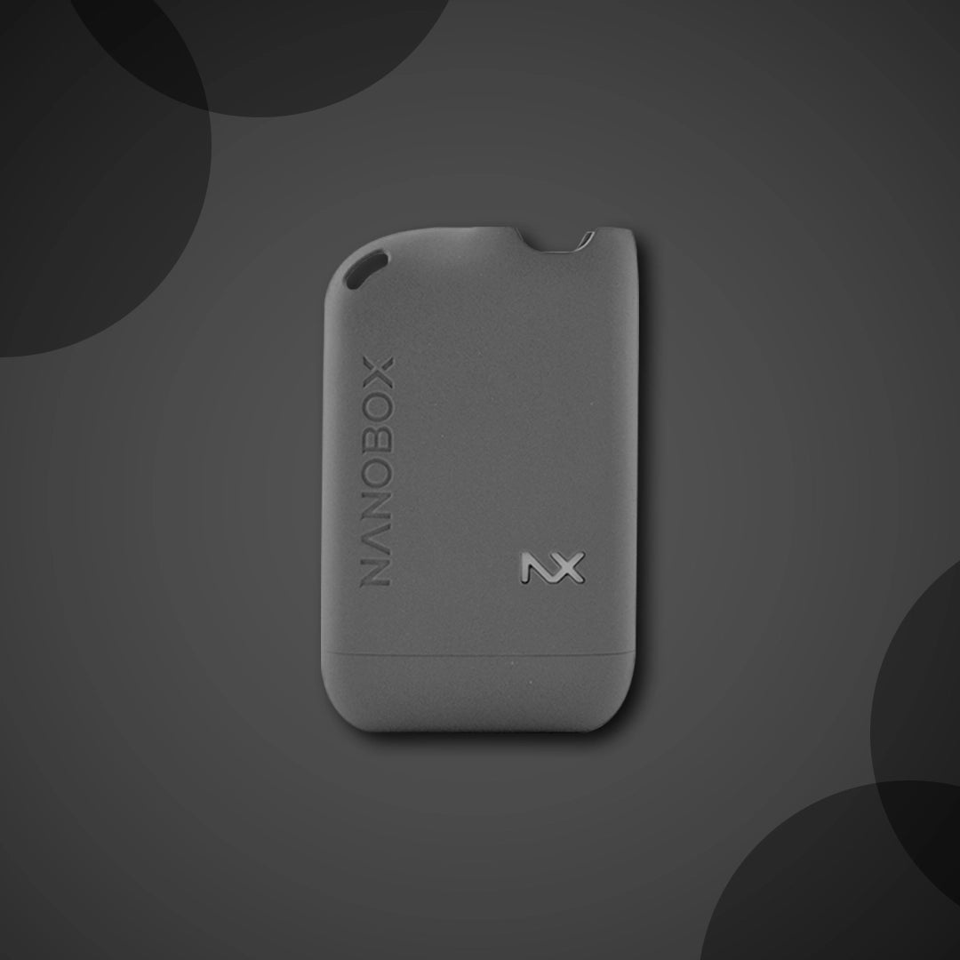 Nanobox NX portable vape device with sleek gray design and compact form factor