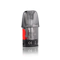 1.0Î© V3 vape pod with red airflow switch, transparent design, CE marked