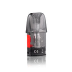1.0Î© V3 vape pod with red airflow switch, transparent design, CE marked