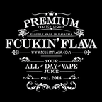 FCUKINâ€™ FLAVA premium vape juice label, crafted in Malaysia, all-day e-liquid since 2014