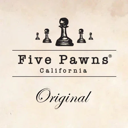 Five Pawns California Original e-liquid logo with chess pawn design
